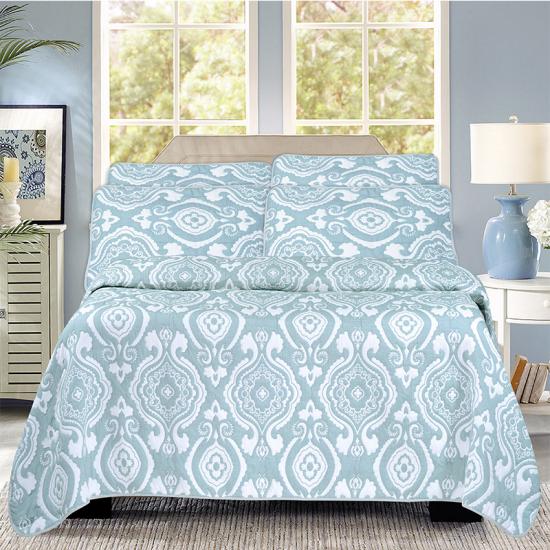 cxmicrotex Jacquard ওয়েভড বেডস্প্রেড কুইল্ট 3 পিস সেট