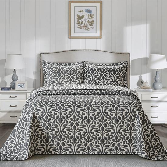 cxmicrotex Jacquard ওয়েভ কুইল্ট 3PC বেডিং সেট